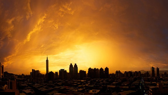 Taipei Sunset Panorama Taipei Sunset Panorama